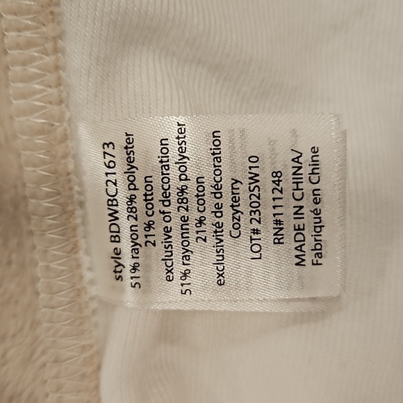 💕BAREFOOT DREAMS💕 Cozy Terry Luxe Chic Mix Tank and Short Set Sea Salt & Stone - Picture 12 of 15